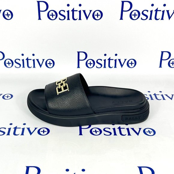 Bally Other - Bally Jaxons Black Leather Slides US 9